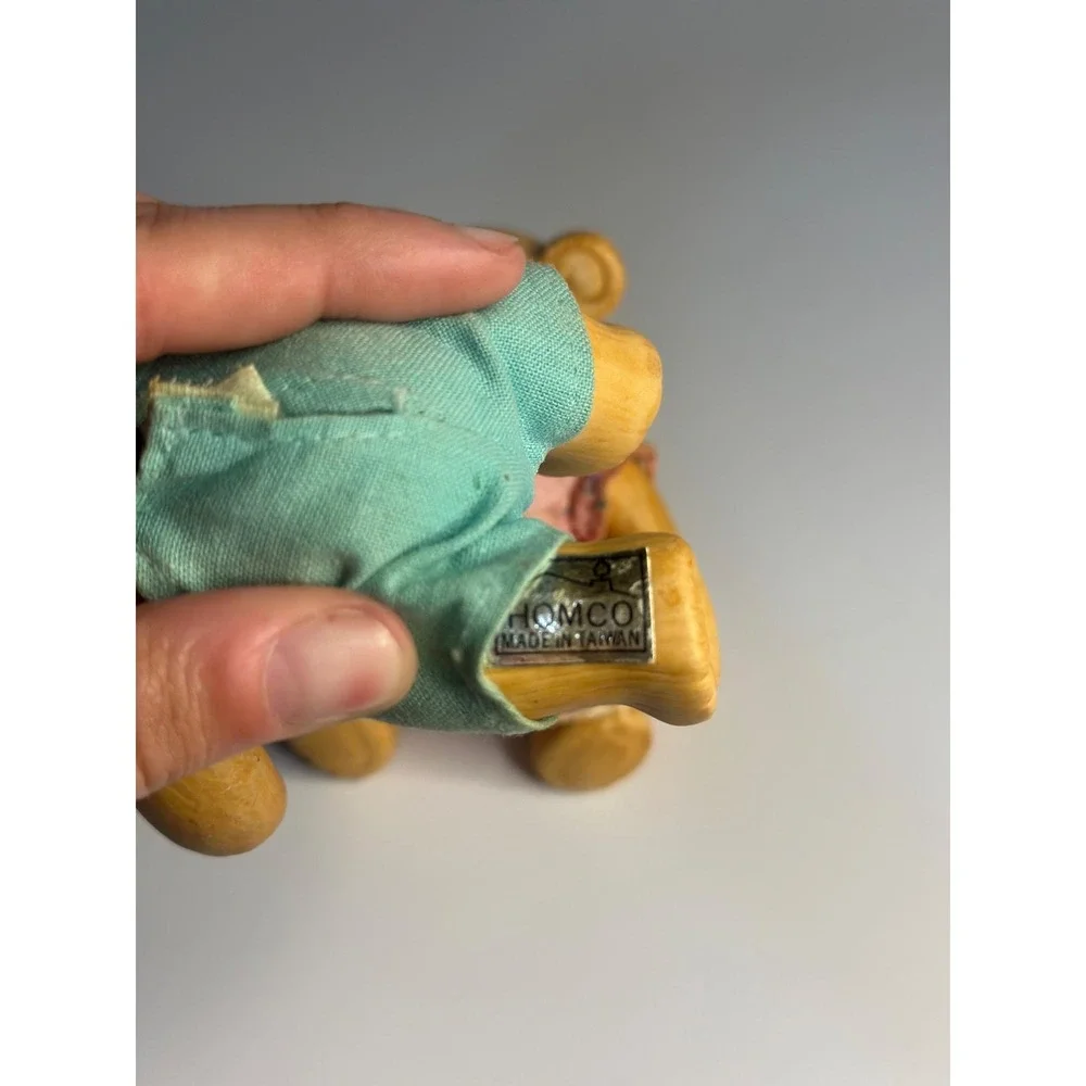 VTG 90s HOMCO Teddy Bear Porcelain Collectible Ceramic Figurines 2Pcs Home Decor